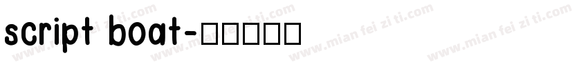 script boat字体转换